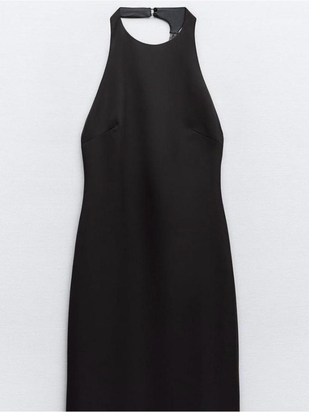 Zara Black Halter Neck Sheath Dress